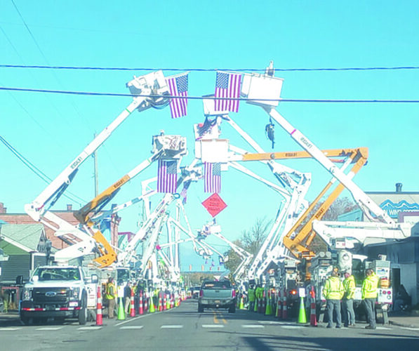 Fallen worker saluted